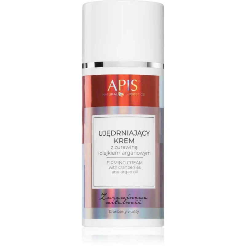 Apis Natural Cosmetics Cranberry Vitality lehký zpevňující krém na obličej krk a dekolt 100 ml