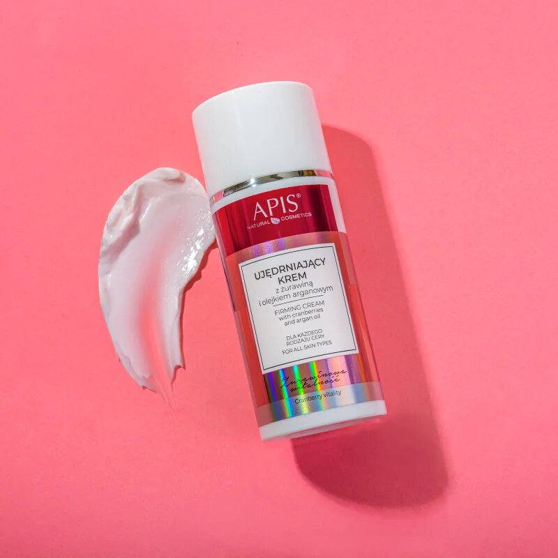 Apis Natural Cosmetics Cranberry Vitality lehký zpevňující krém na obličej krk a dekolt 100 ml