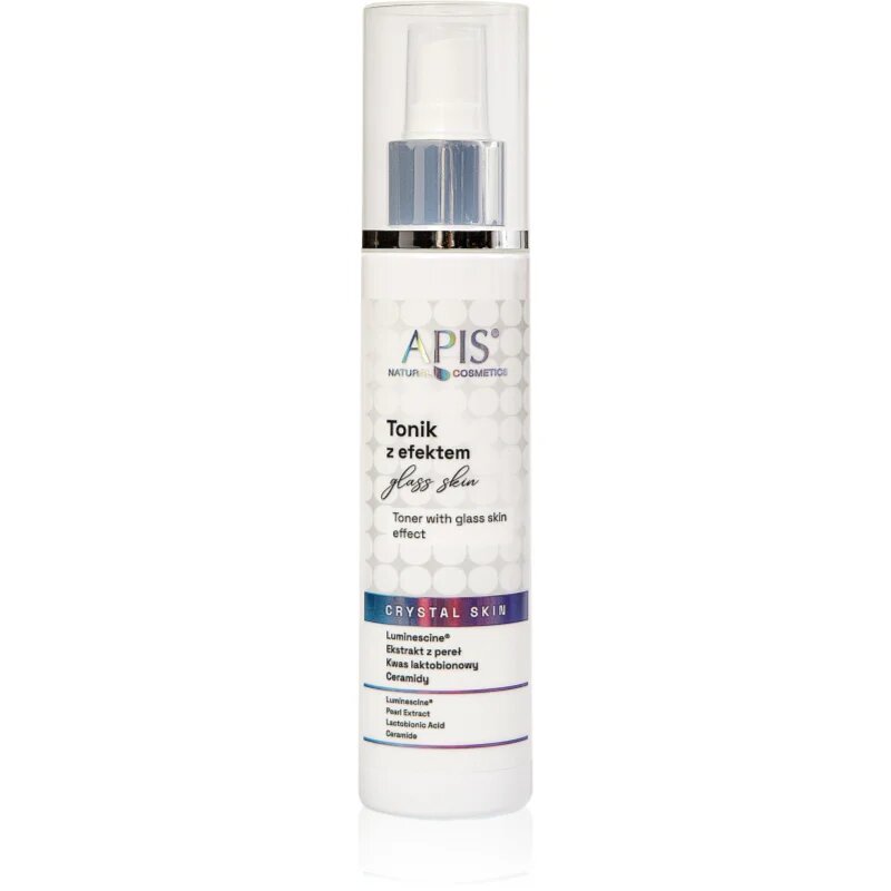 Apis Natural Cosmetics Crystal Skin tonikum pro rozjasnění a vyhlazení pleti 150 ml