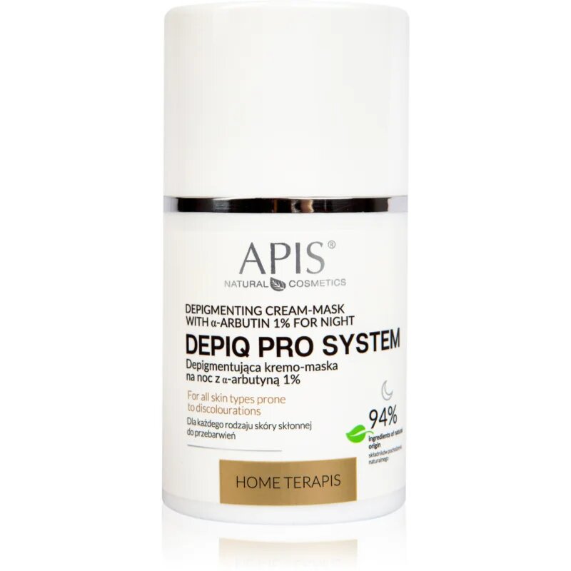 Apis Natural Cosmetics Home TerApis obnovující noční krémová maska pro pleť s hyperpigmentací 50 ml