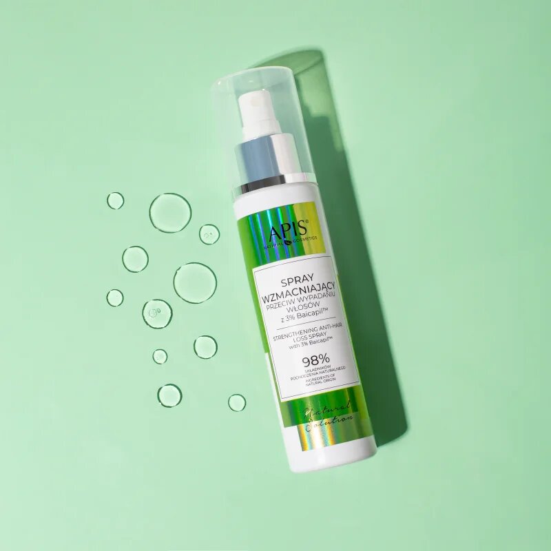 Apis Natural Cosmetics Natural Solution 3% Baicapil posilující sprej proti vypadávání vlasů 150 ml