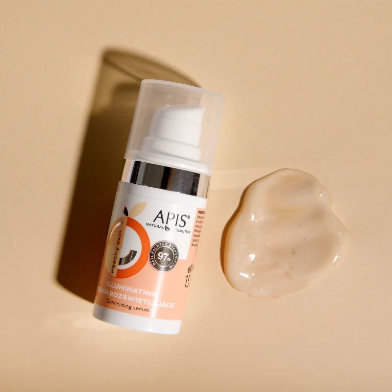 Apis Natural Cosmetics Peachy Skin rozjasňující sérum na obličej 15 ml