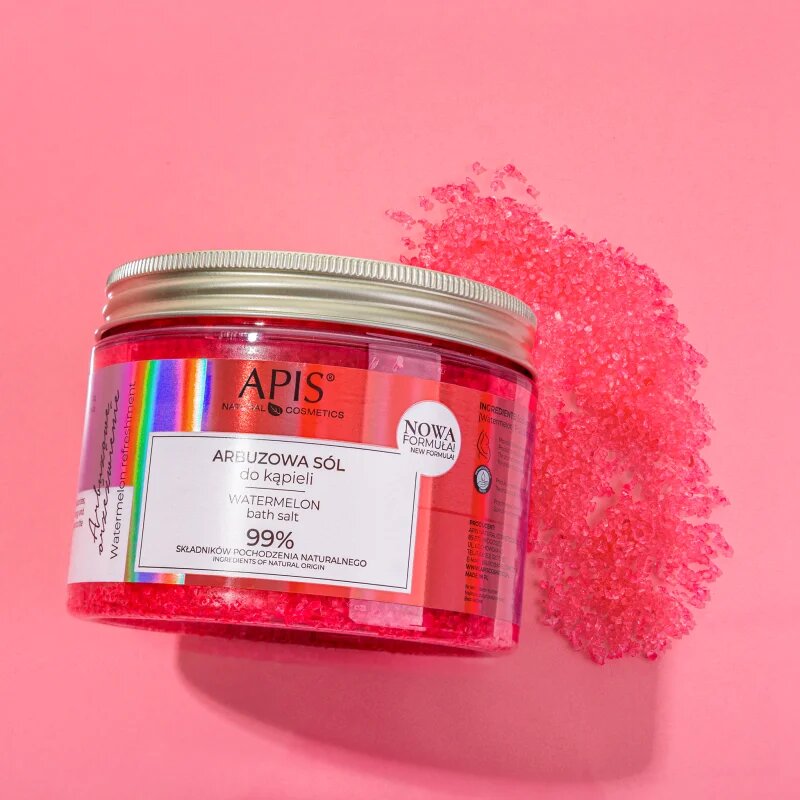 Apis Natural Cosmetics Watermelon Refreshment sůl do koupele 650 g