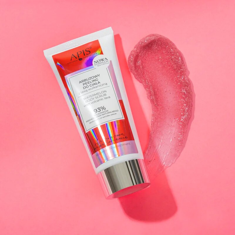 Apis Natural Cosmetics Watermelon Refreshment tělový peeling with volcanic lava 200 ml