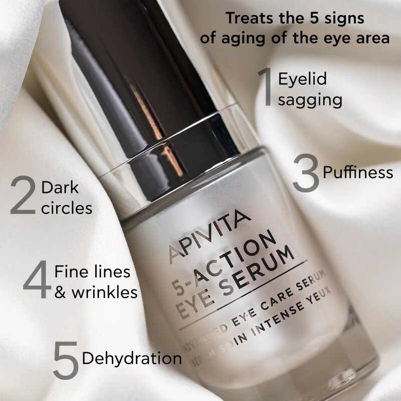 Apivita 5-Action Eye Serum intenzivní sérum na oční okolí 15 ml