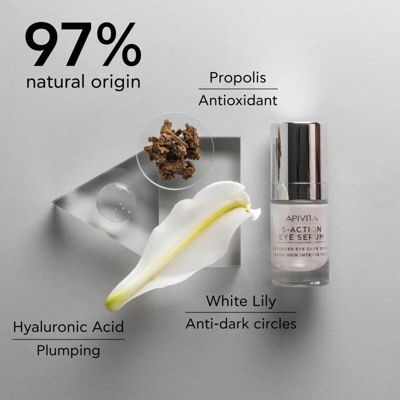 Apivita 5-Action Eye Serum intenzivní sérum na oční okolí 15 ml