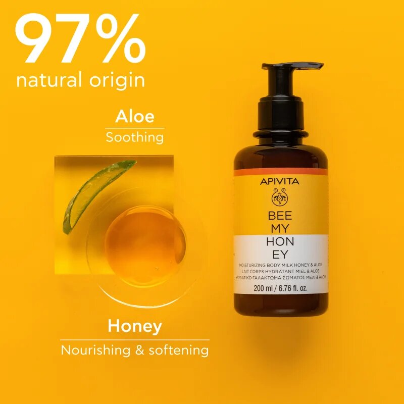 Apivita Bee My Honey Body Milk hydratační tělové mléko 200 ml