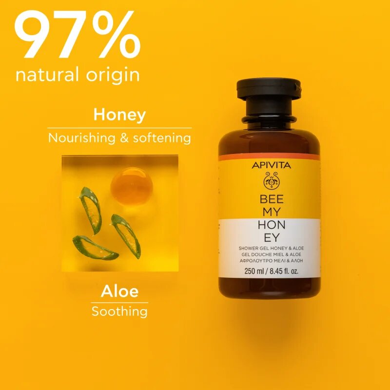 Apivita Bee My Honey Shower Gel hydratační sprchový gel 250 ml