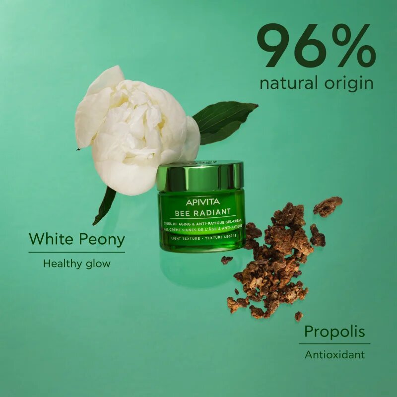 Apivita Bee Radiant Gel-Cream - Light texture lehký gelový krém proti stárnutí a na zpevnění pleti 50 ml