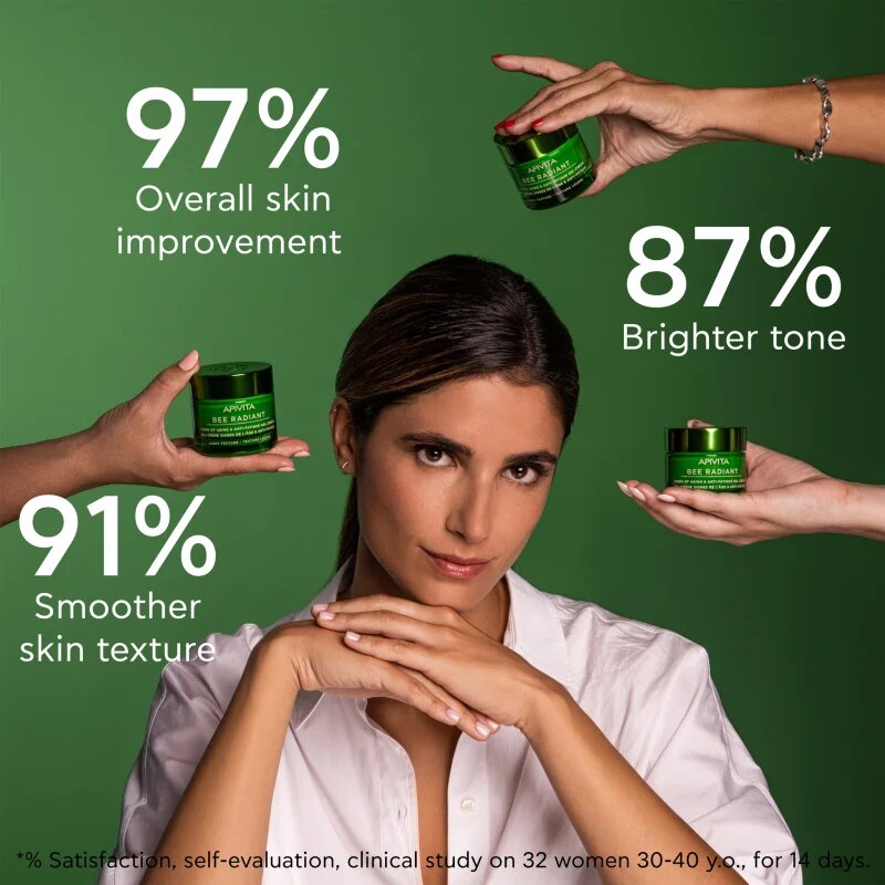 Apivita Bee Radiant Gel-Cream - Light texture lehký gelový krém proti stárnutí a na zpevnění pleti 50 ml