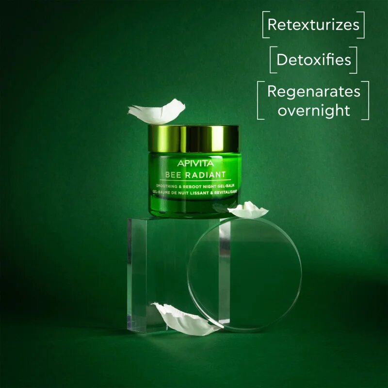 Apivita Bee Radiant Night Gel-Balm noční detoxikační a vyhlazující gel-balzám 50 ml
