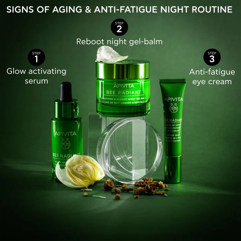 Apivita Bee Radiant Night Gel-Balm noční detoxikační a vyhlazující gel-balzám 50 ml