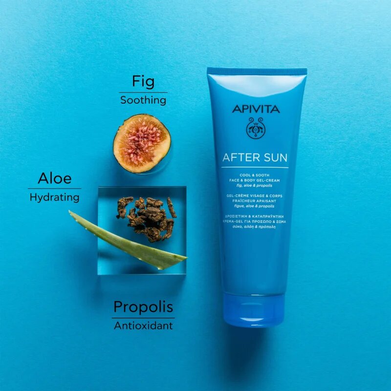Apivita Bee Sun Safe After Sun Cool & Sooth Face & Body gelový krém po opalování 200 ml