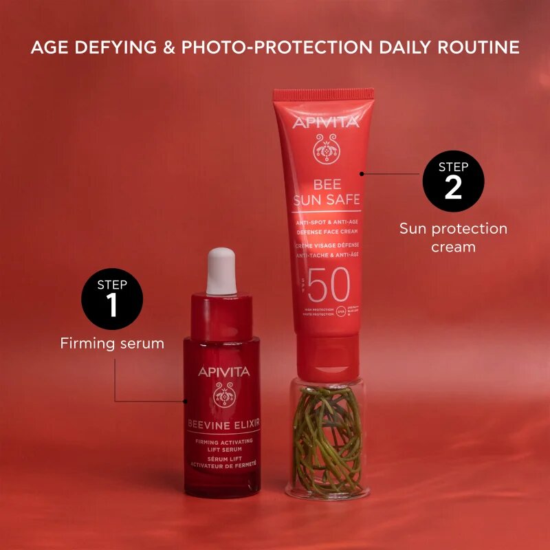 Apivita Bee Sun Safe Anti-Spot and Anti-Age Face Cream SPF 50 ochranný krém proti stárnutí pleti SPF 50 50 ml