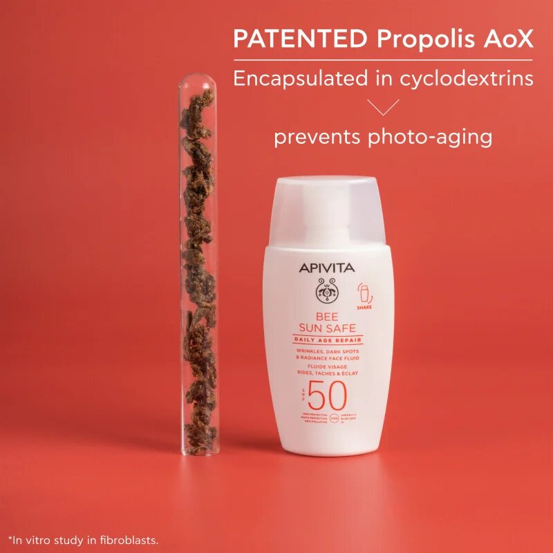 Apivita Bee Sun Safe Daily Age Repair Fluid SPF50 ochranný fluid proti vráskám SPF 50 50 ml