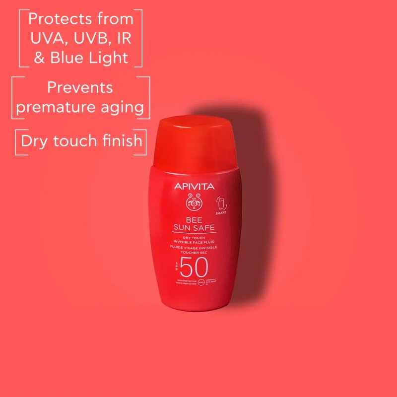 Apivita Bee Sun Safe Dry Touch Face Fluid SPF50 ochranný fluid SPF 50+ 50 ml