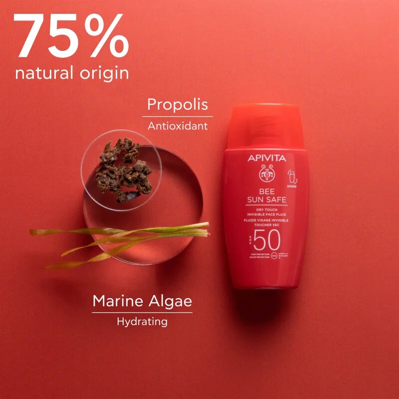 Apivita Bee Sun Safe Dry Touch Face Fluid SPF50 ochranný fluid SPF 50+ 50 ml