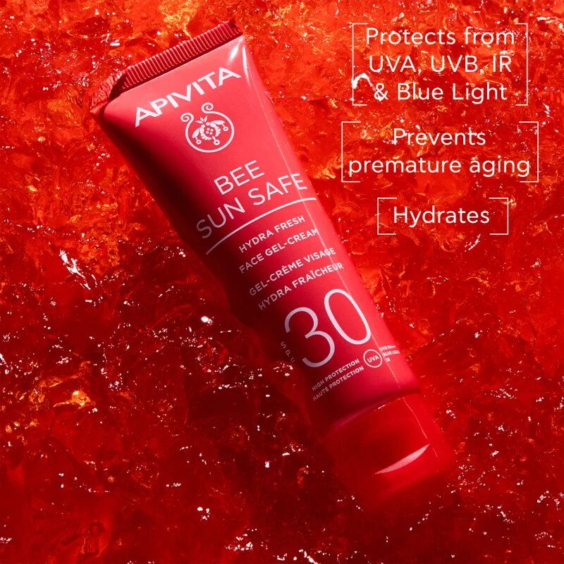 Apivita Bee Sun Safe Hydra Fresh Face Gel-Cream SPF30 hydratační gel krém SPF 30 50 ml
