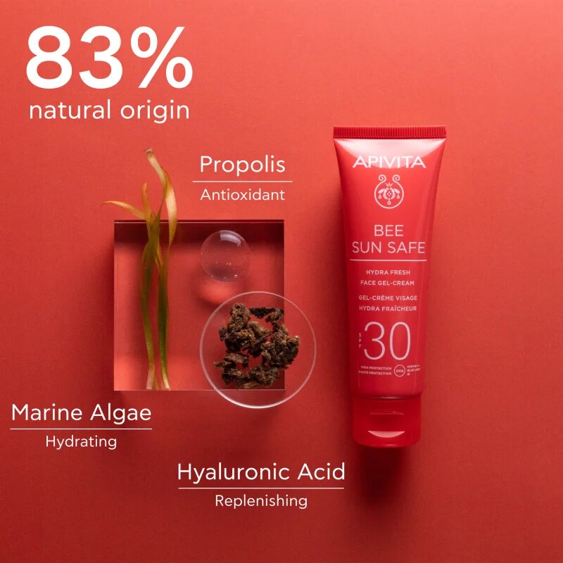Apivita Bee Sun Safe Hydra Fresh Face Gel-Cream SPF30 hydratační gel krém SPF 30 50 ml
