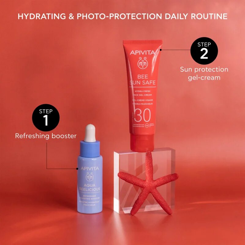 Apivita Bee Sun Safe Hydra Fresh Face Gel-Cream SPF30 hydratační gel krém SPF 30 50 ml