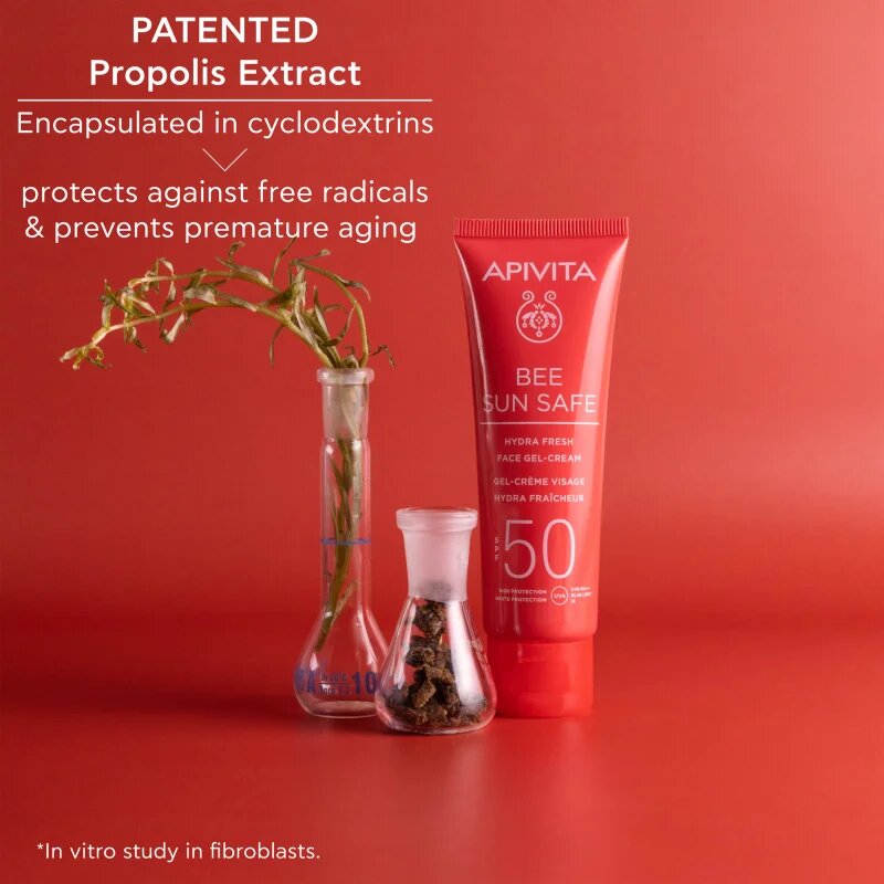 Apivita Bee Sun Safe Hydra Fresh Face Gel-Cream SPF50 hydratační gel krém SPF 50 50 ml