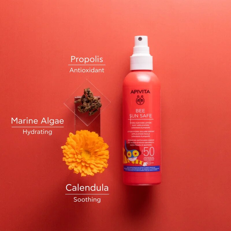 Apivita Bee Sun Safe Kids Spray SPF50 dětské mléko na opalování SPF 50 200 ml