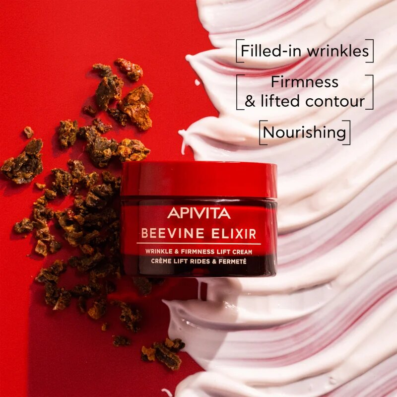 Apivita Beevine Elixir Cream Rich liftingový zpevňující krém pro výživu pleti a udržení její přirozené hydratace 50 ml