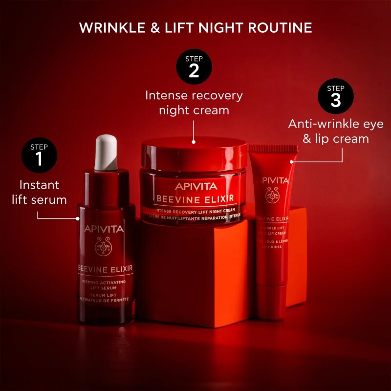 Apivita Beevine Elixir Lift Serum liftingové zpevňující sérum pro rozjasnění pleti 30 ml