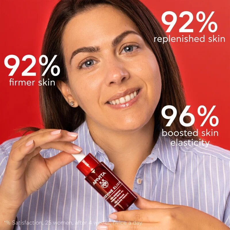 Apivita Beevine Elixir Replenishing Face Oil vyživující pleťový olej s revitalizačním účinkem 30 ml