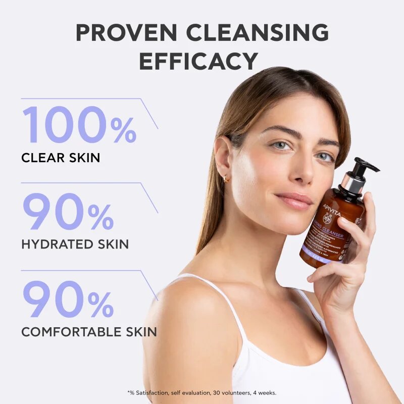 Apivita Cleansing Foaming Cleanser jemná čisticí pěna 200 ml