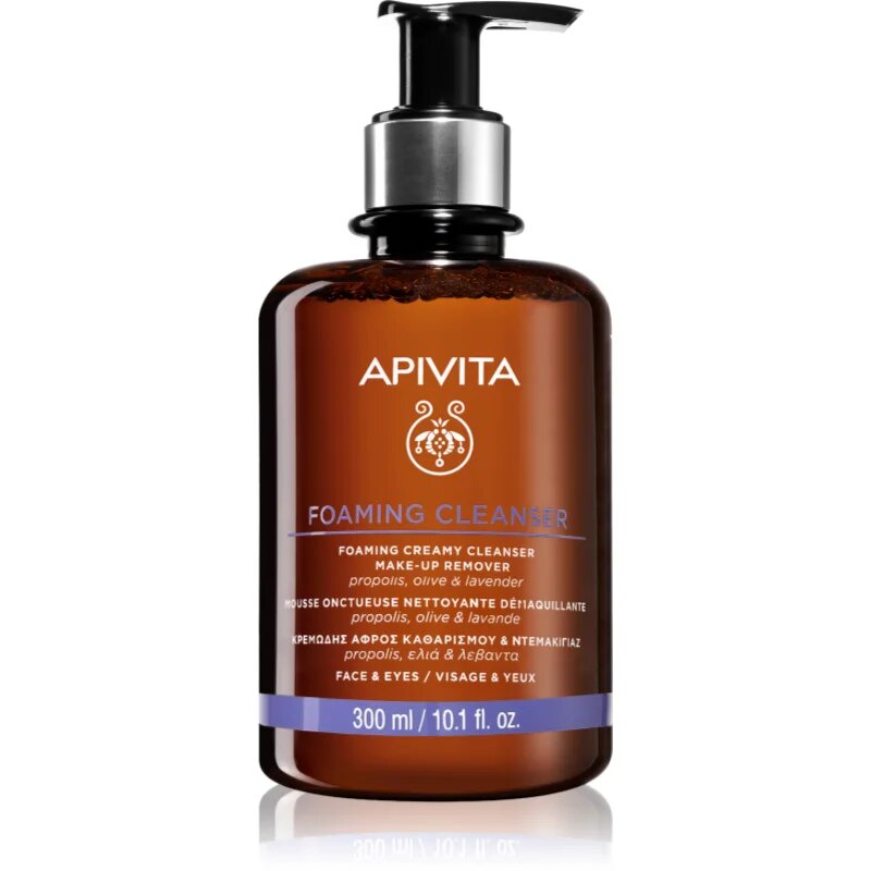 Apivita Cleansing Foaming Cleanser jemná čisticí pěna 300 ml