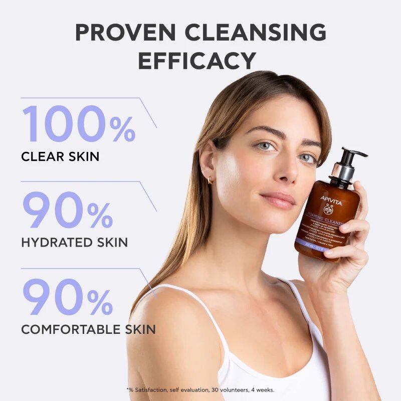 Apivita Cleansing Foaming Cleanser jemná čisticí pěna 300 ml