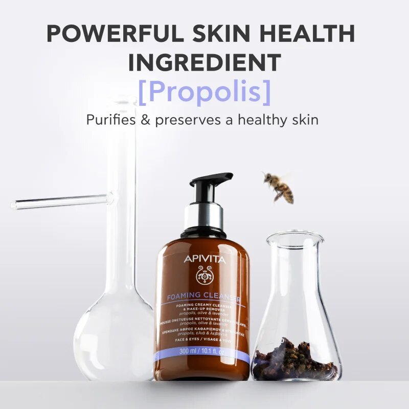 Apivita Cleansing Foaming Cleanser jemná čisticí pěna 300 ml