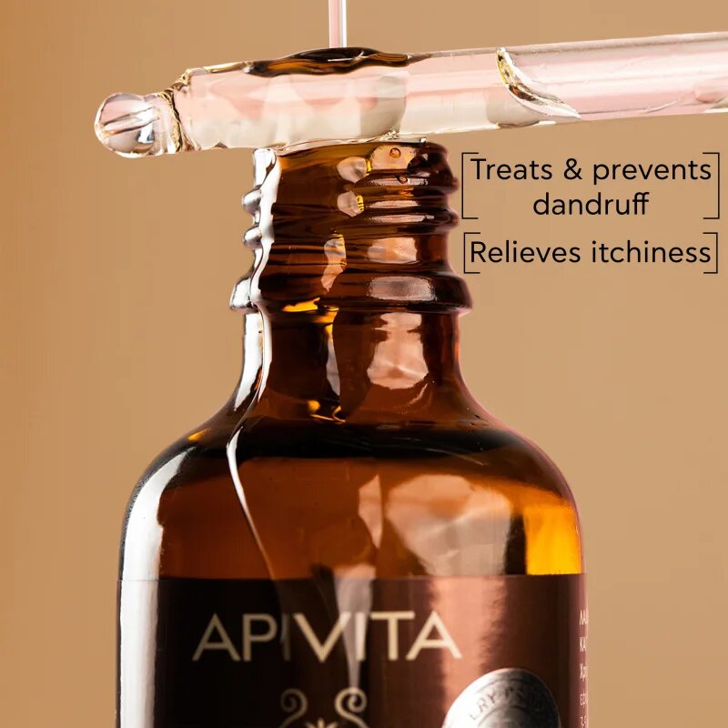 Apivita Dandruff Relief Oil péče o pokožku hlavy proti mastným lupům 50 ml