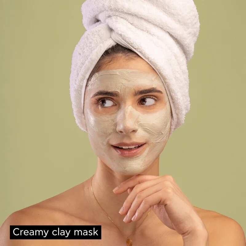 Apivita Express Beauty Cleansing Face Mask Green Clay čisticí a vyhlazující pleťová maska se zeleným jílem 2x8 ml
