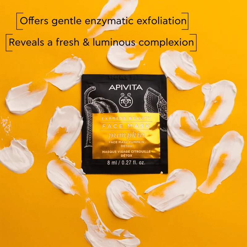 Apivita Express Beauty Detox Face Mask Pumpkin detoxikační pleťová maska 2x8 ml
