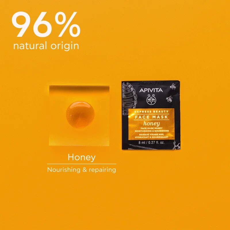 Apivita Express Beauty Nourishing Face Mask Honey hydratační a vyživující maska na obličej 2x8 ml