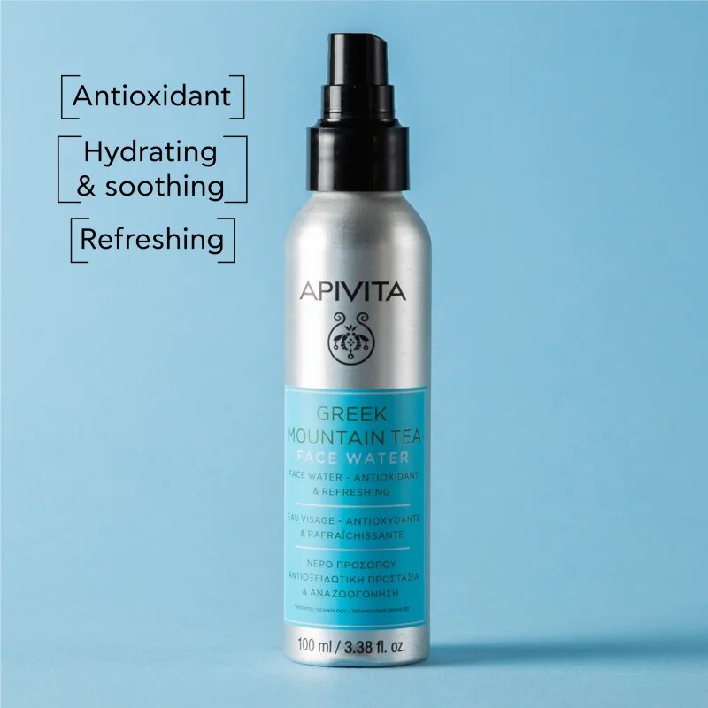 Apivita Greek Mountain Tea Face Water antioxidační hydratační mlha 100 ml
