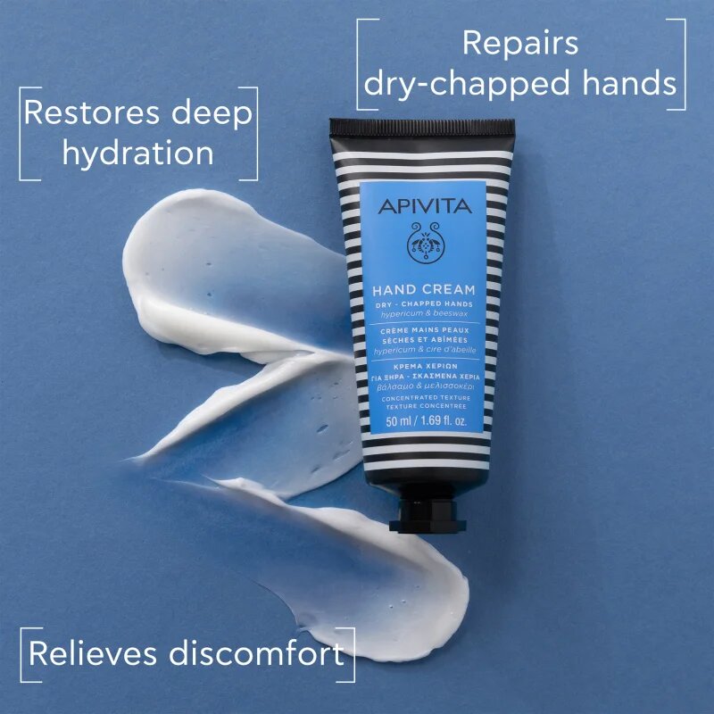 Apivita Hand Care Hand cream for Dry-Chapped Hands intenzivní krém na ruce s hydratačním účinkem 50 ml