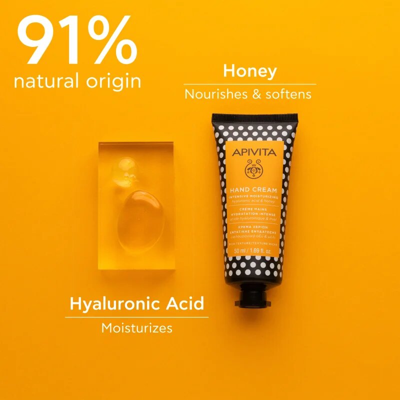 Apivita Hand Care Hand Cream Honey Rich texture hydratační krém na ruce s medem 50 ml