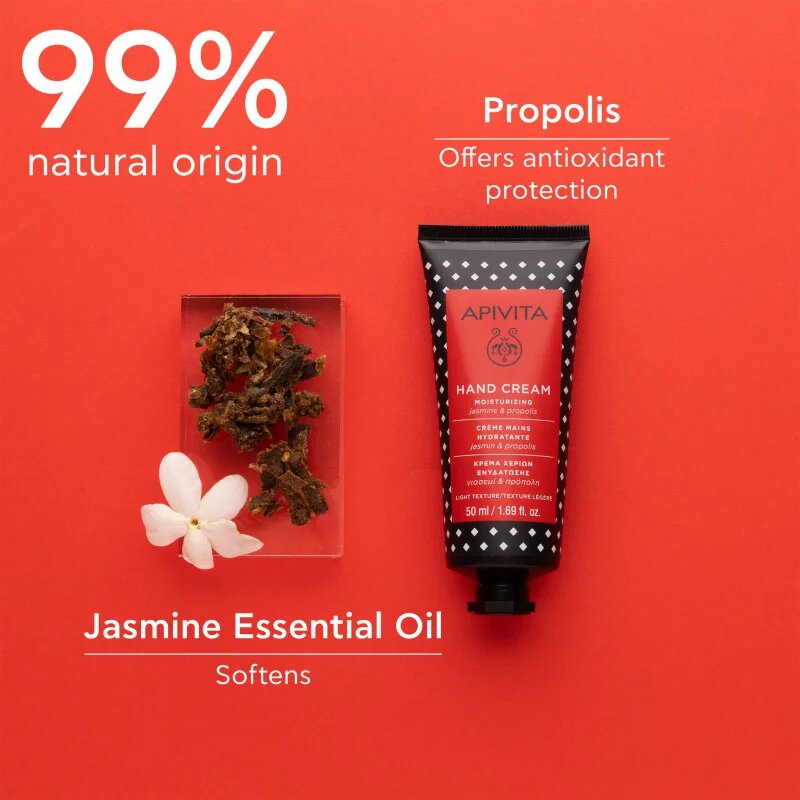 Apivita Hand Care Hand Cream Propolis Light texture hydratační krém na ruce 50 ml