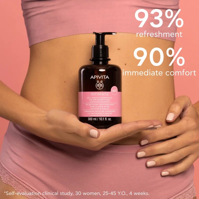 Apivita Intimate Daily Cleansing Gel svěží gel pro intimní hygienu 300 ml