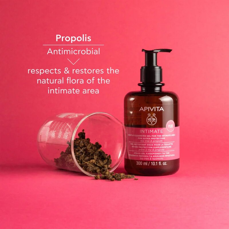 Apivita Intimate Plus Cleansing Gel jemný pěnivý mycí gel na intimní hygienu 300 ml