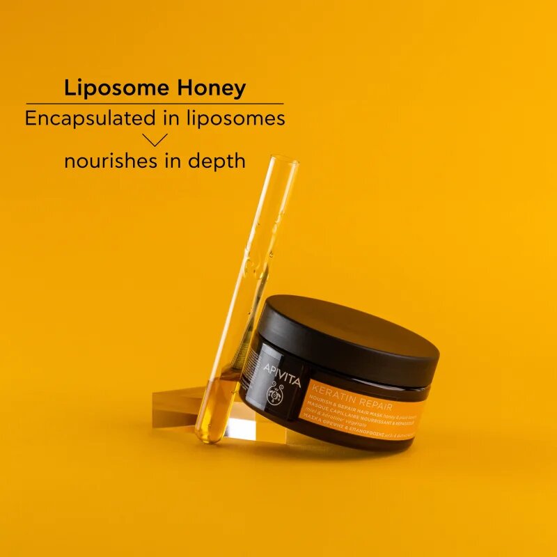 Apivita Keratin Repair Nourish Repair Hair Mask obnovující maska pro poškozené vlasy s keratinem 200 ml