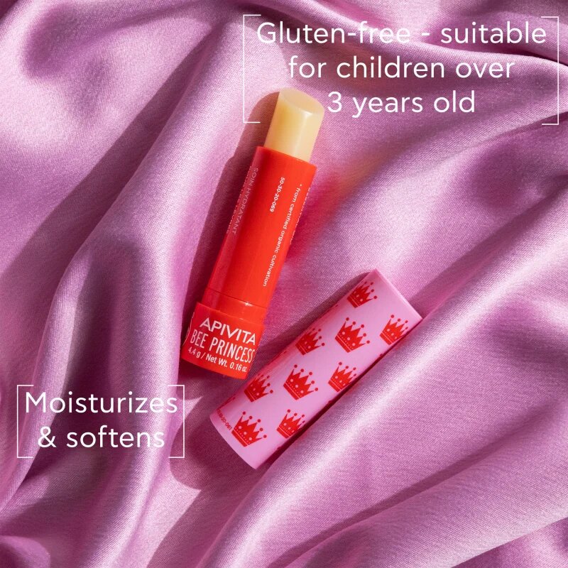 Apivita Lip Care Bee Princess hydratační balzám na rty pro děti 4.4 g