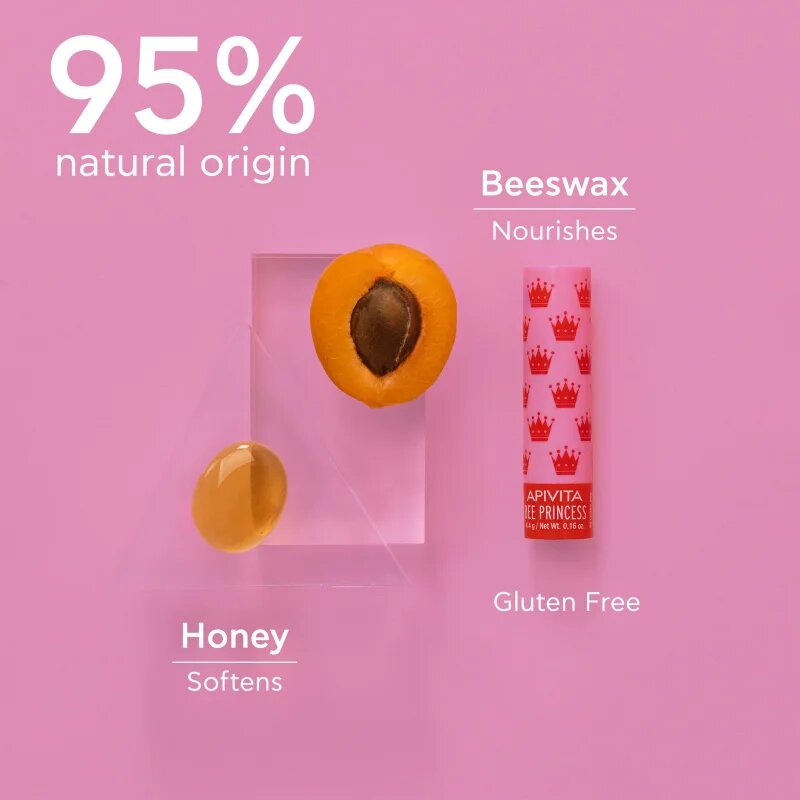 Apivita Lip Care Bee Princess hydratační balzám na rty pro děti 4.4 g