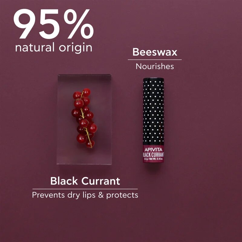 Apivita Lip Care Black Currant tinted hydratační balzám na rty 4.4 g