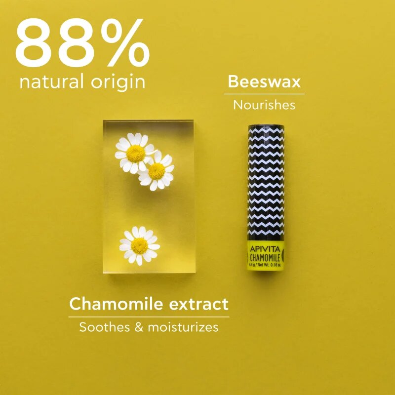 Apivita Lip Care Chamomile SPF15 hydratační balzám na rty SPF 15 4.4 g