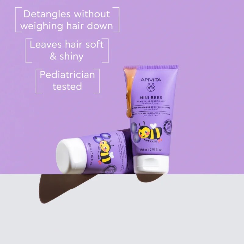 Apivita Mini Bees Gentle Kids Conditioner Blueberry & Honey kondicionér pro děti 150 ml