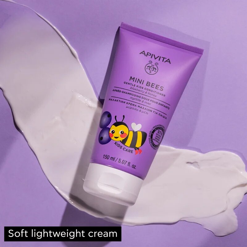Apivita Mini Bees Gentle Kids Conditioner Blueberry & Honey kondicionér pro děti 150 ml
